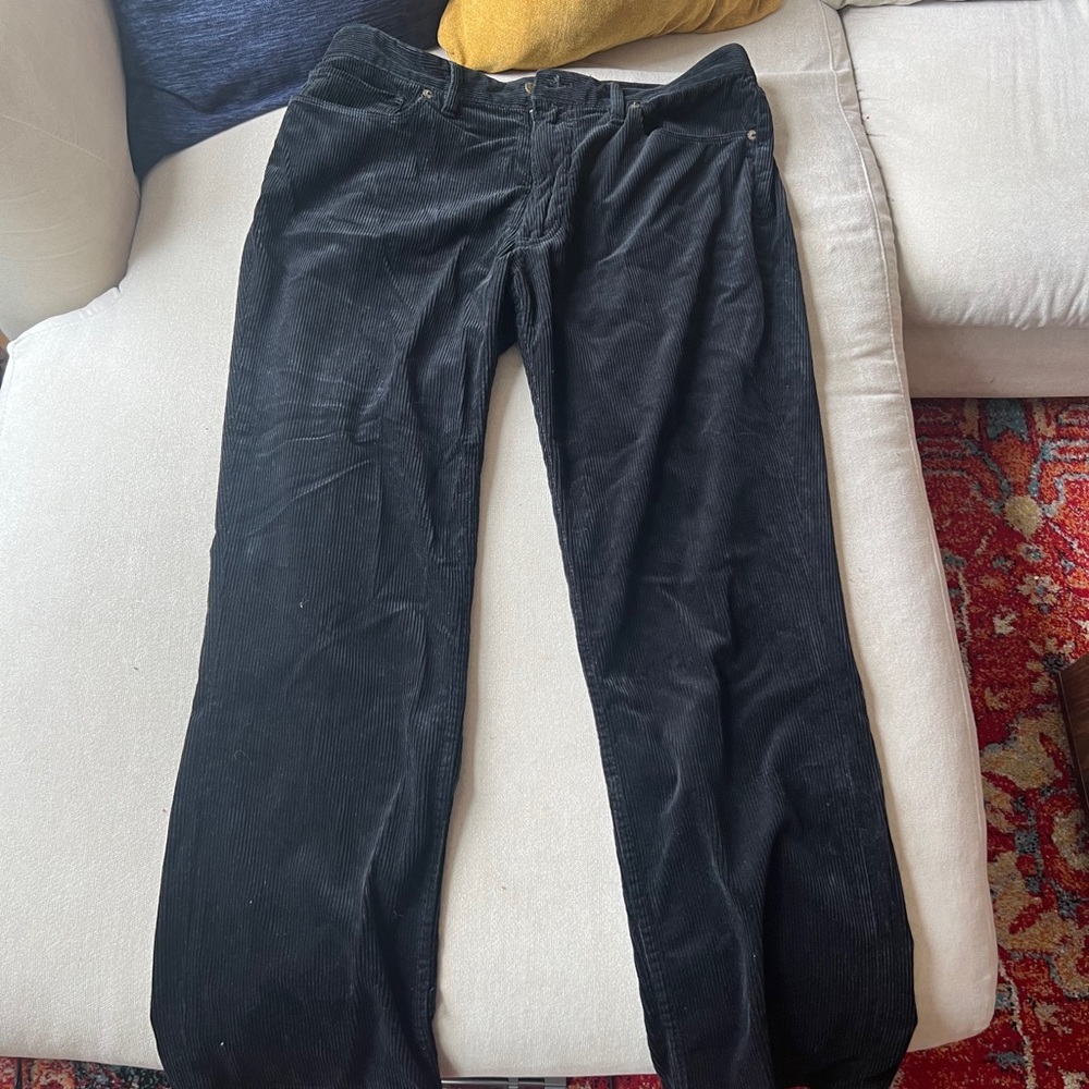 Ralph Lauren Polo Corduroy Pants Black Dungarees